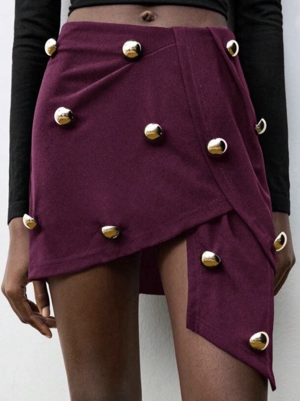Asymmetrical Mini Skirt